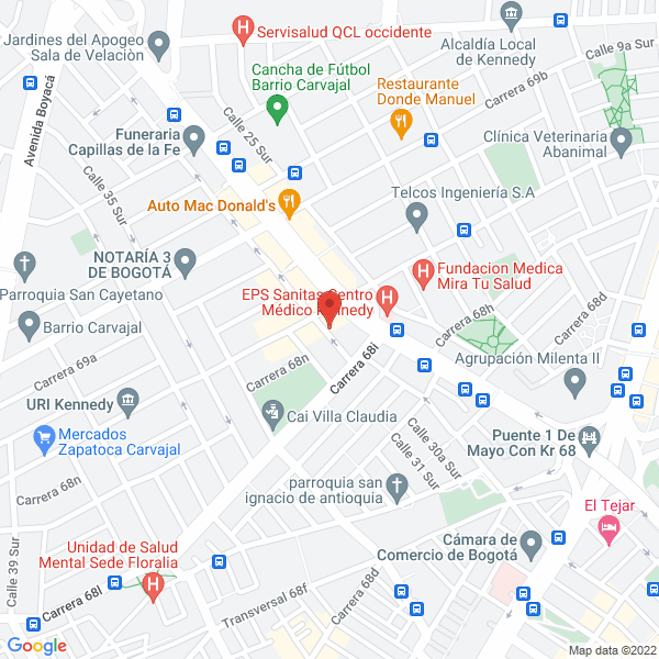 Mapa de Densiplast Sas
