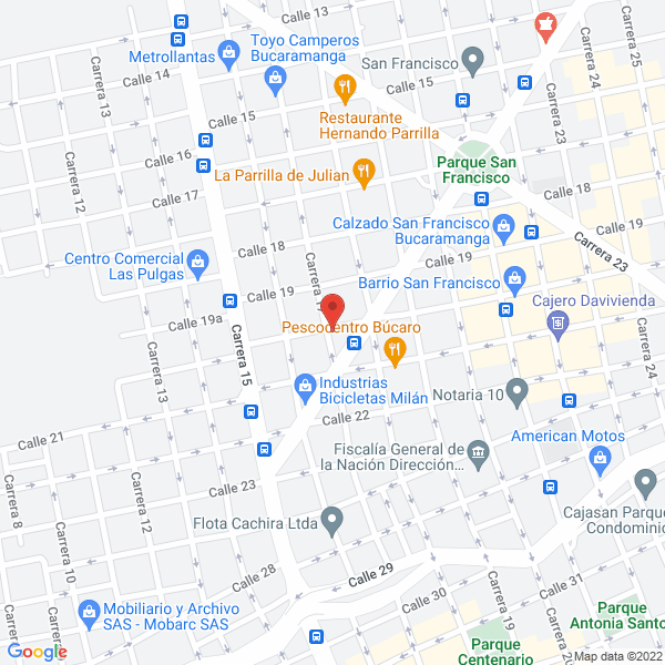 Map of Distrirepuestos Bucaramanga