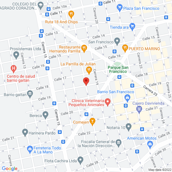 Map of Abejas Mensajeras