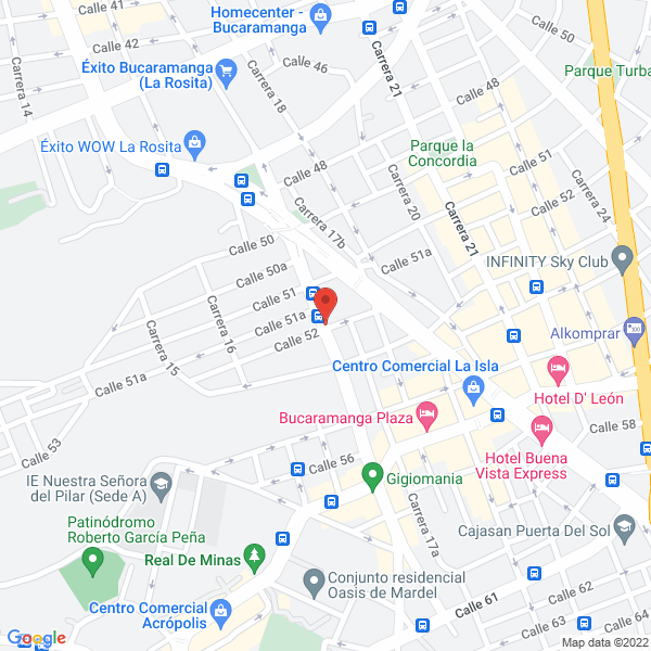 Map of Agil Mensajería
