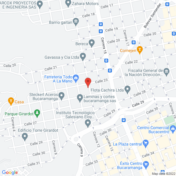 Map of Industrias Orostegui