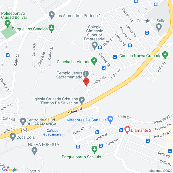 Map of Infantiles Monguí