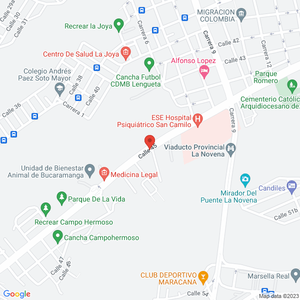 Map of Instalaciones Hernández