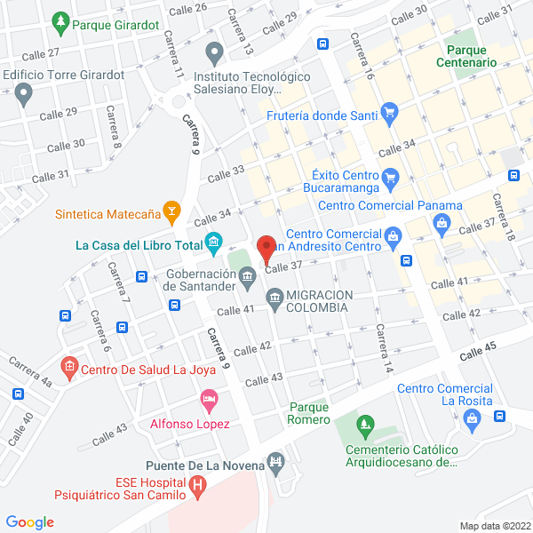 Map of Interestuches