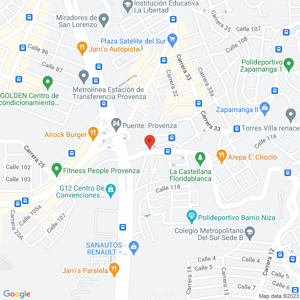 Map of Moto Exito