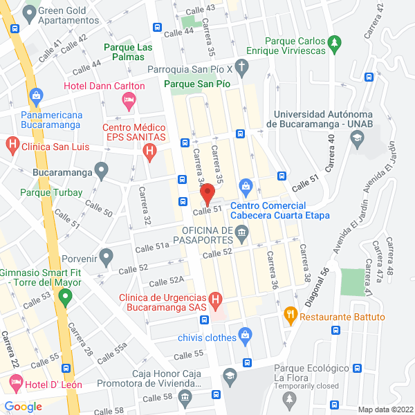 Map of Otero Escalante William Jose