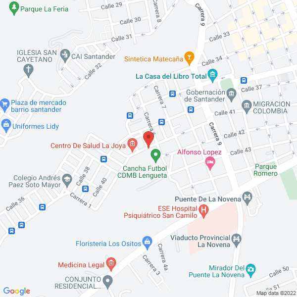 Map of Panadería El Progreso