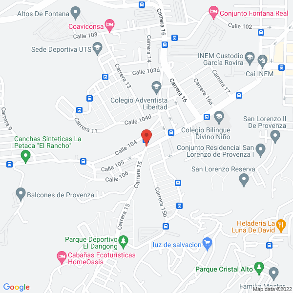Map of Panadería La Estrella