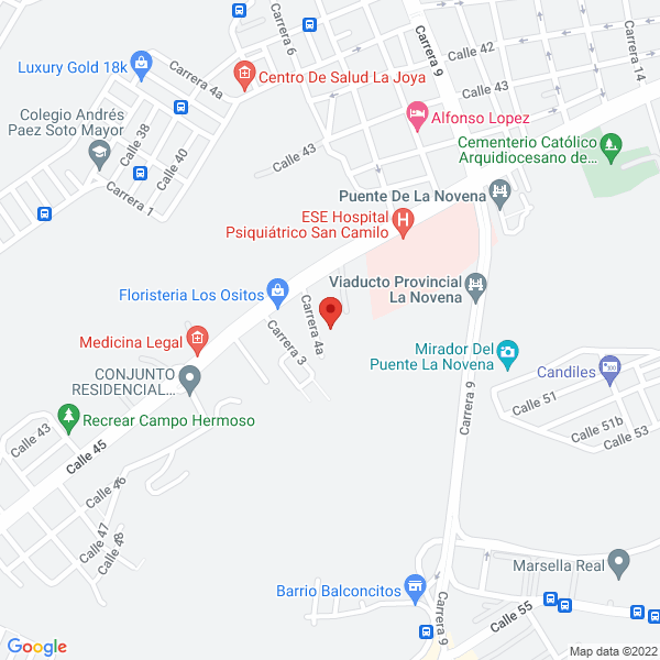 Map of Panadería Macroopán