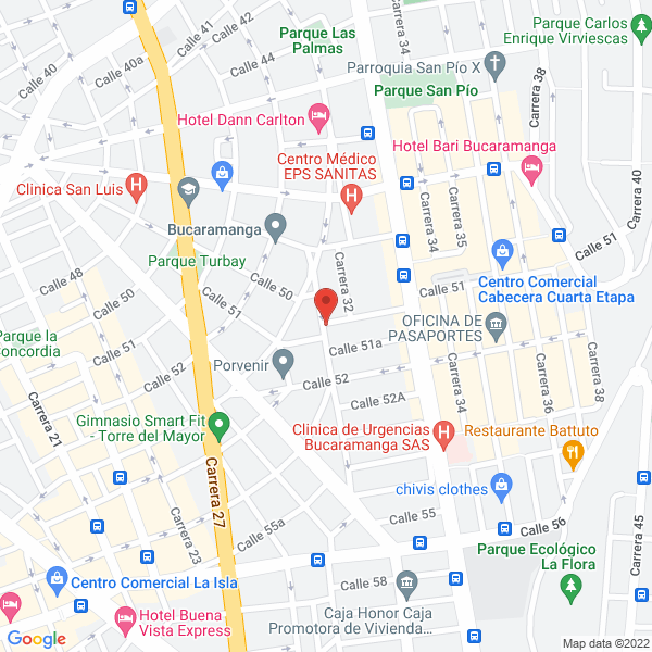 Map of Peluquería Martha Leni Santafé