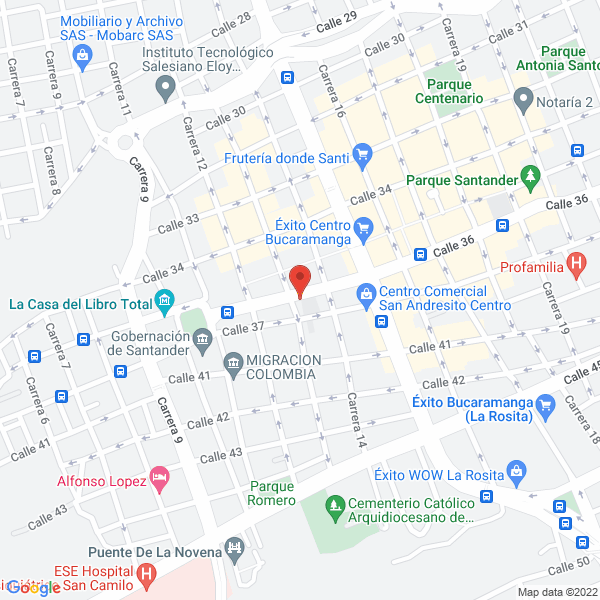 Map of Sistemas Comerciales Syscom S.A.