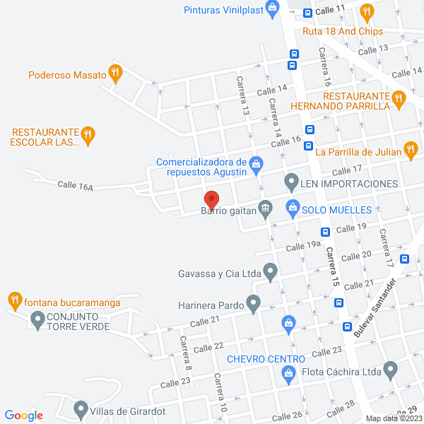 Map of Taller De Latonería Y Pintura Gustavo Silva