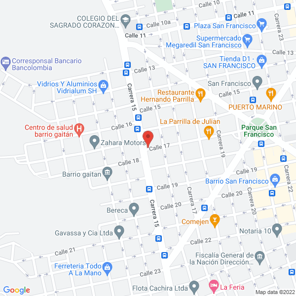 Map of Talleres Oliautos