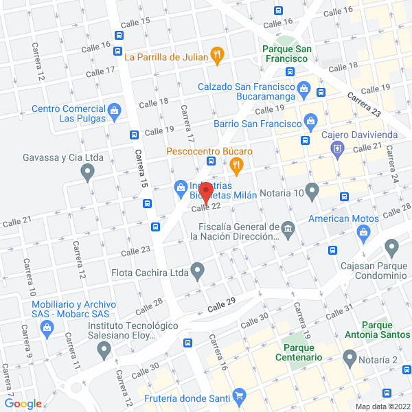 Map of Vidriería Tarzán