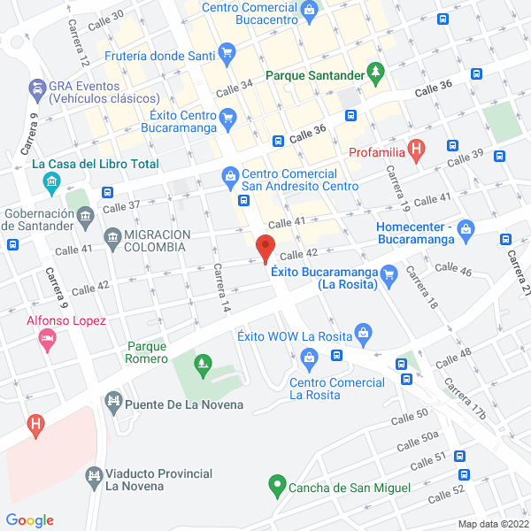Map of Vitrinas Y Espacios