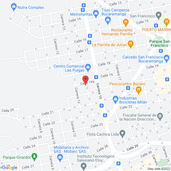 Map of Vulcanizadora Fórmula 1