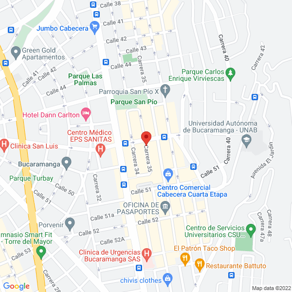 Map of Zona Creativa Ltda