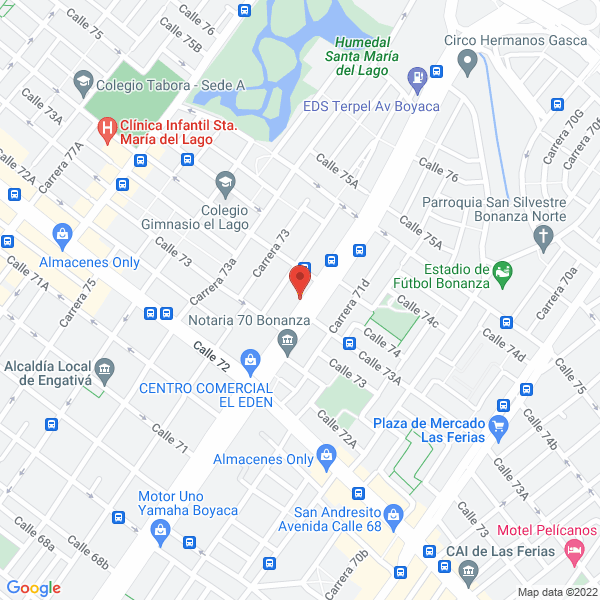 Mapa de Unidad Clinica Odontologica El Lago Y-O Rosa Elena Barbosa Leguizamon Sas