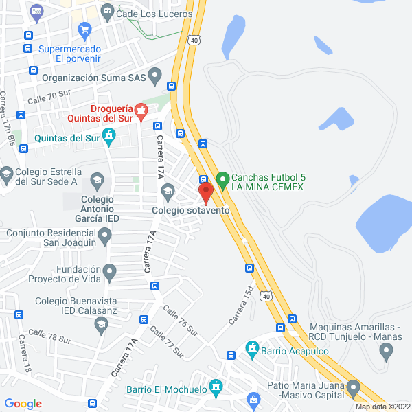 Mapa de Peza Construcciones