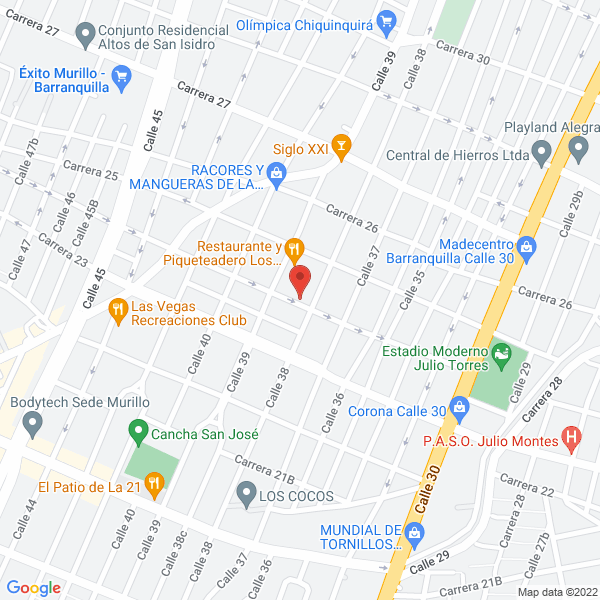 Map of Estación De Servicio Esso Las Palmitas