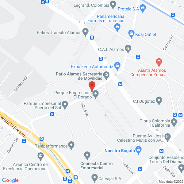 Mapa de Cargosev Logistics Sas