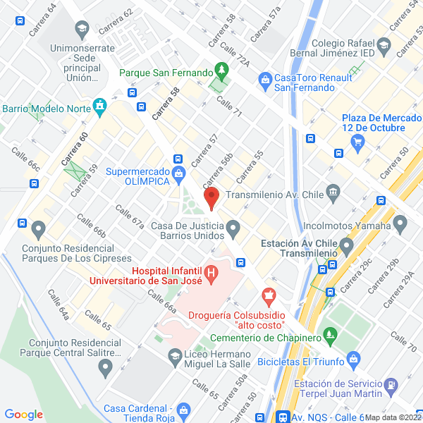 Mapa de Plásticos Displast S.A.S.