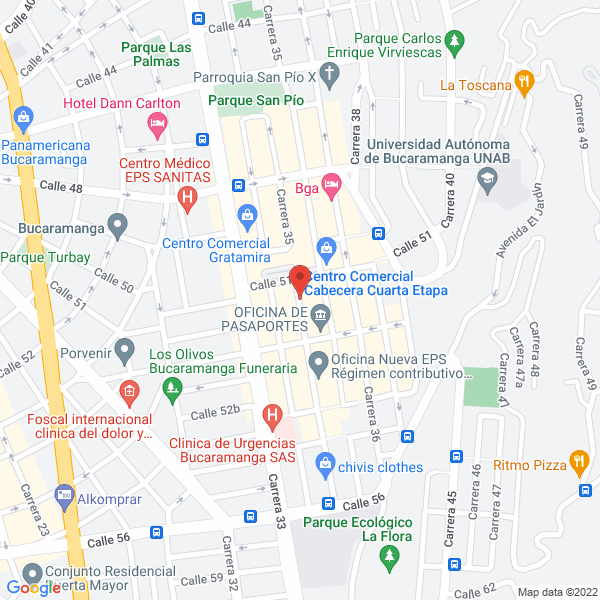 Map of Delicioso & Saludable