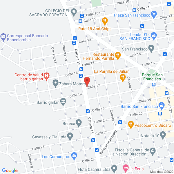 Map of Mega Eléctricos Automotriz.