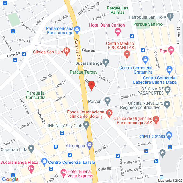 Map of Restaurante La Cocina Bucaramanga