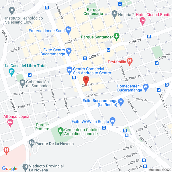 Map of Colegio Acoandes