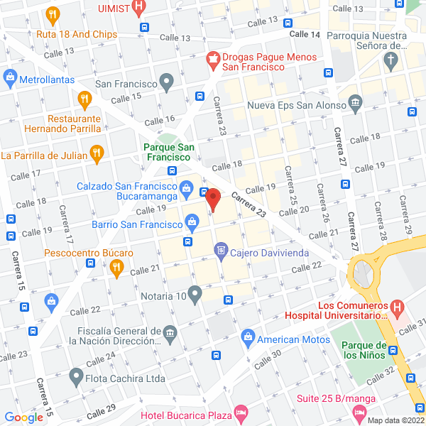 Map of Margarita Nino Nino