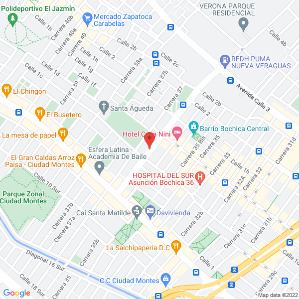Mapa de Acoge Servicios Integrales S.A.S.