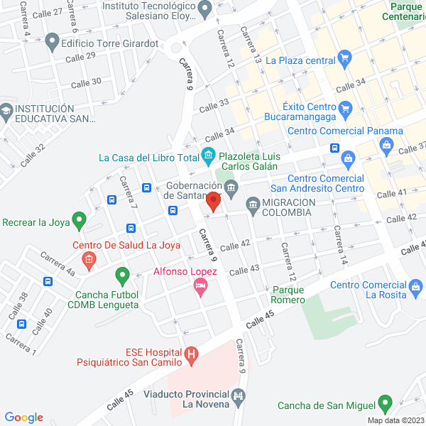 Map of Lilian Astrid Baez Suárez