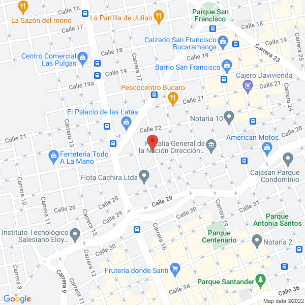 Map of Fábrica De Bocadillos La Guabina