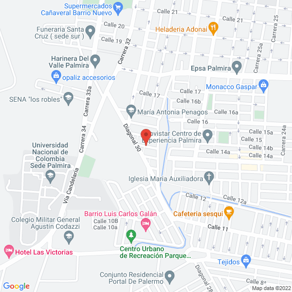 Map of Mudanzas Angie Lorena Lozano Tabares