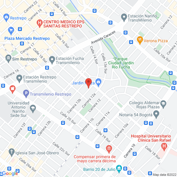 Mapa de Colegio Cristiano Semida