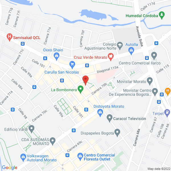 Mapa de Hi Led Inversiones S.A.S