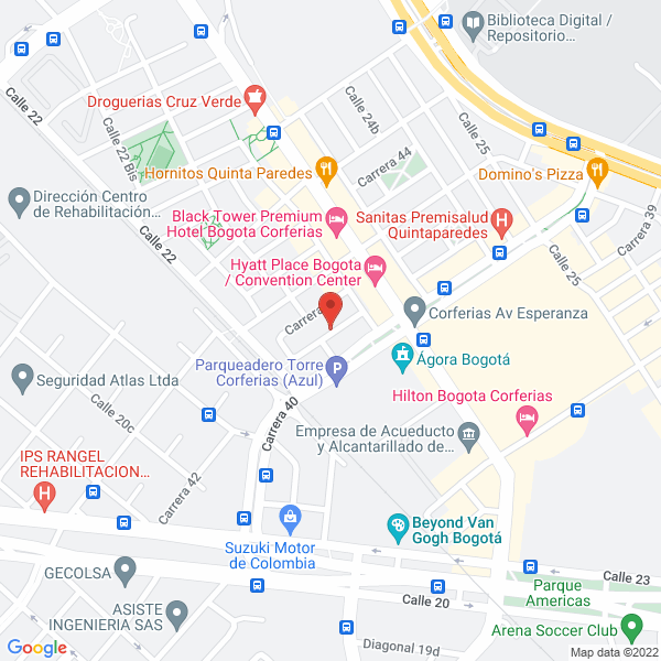 Mapa de Dataphone Center Sas
