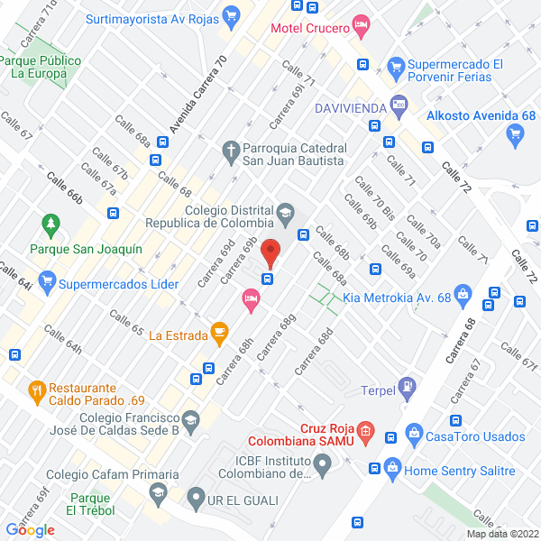 Mapa de Fundación Psicorehabilitar Ips