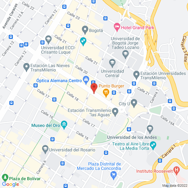 Mapa de Living Bogotá