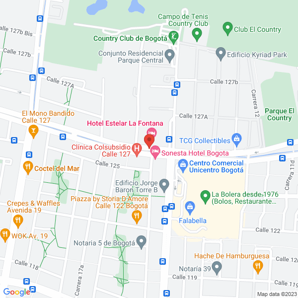 Mapa de Restaurante Los Arcos