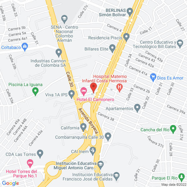 Map of Hospedaje El Camionero Barranquilla