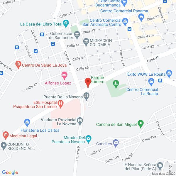 Map of Colegio Baden Powell