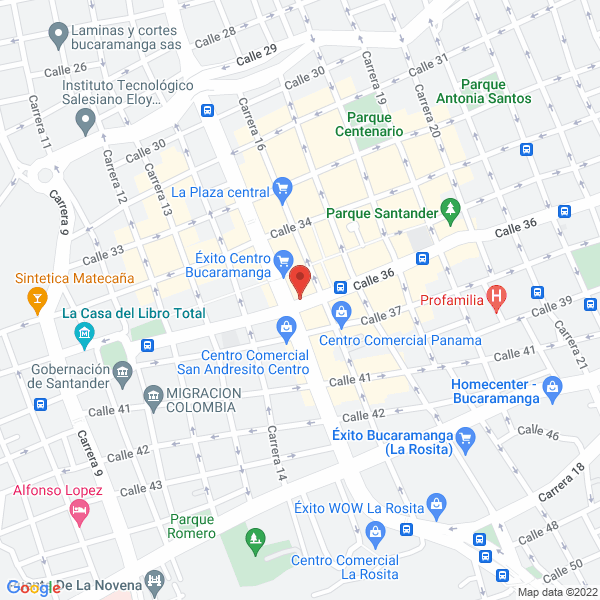 Map of Spring Step Bucaramanga