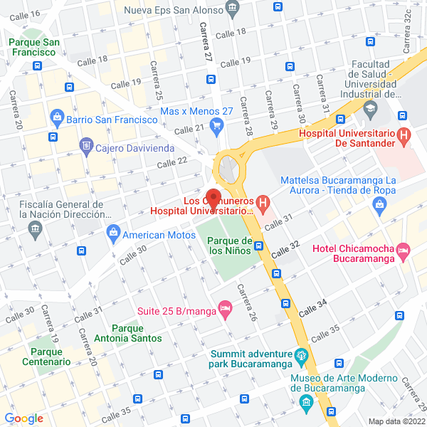Map of Instituto Municipal De Cultura Y Turismo De Bucaramanga