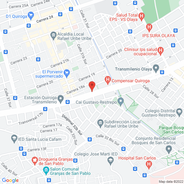 Mapa de Happy Pets Todo Para Mascotas