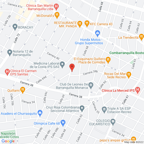 Map of Inproarq S.A.S.