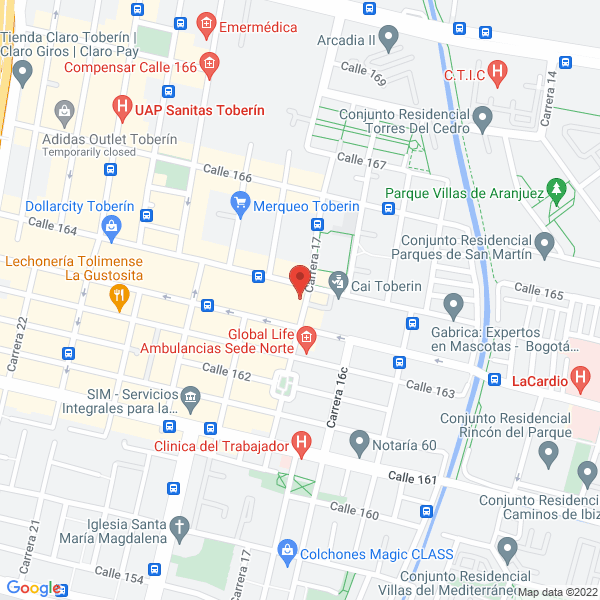 Mapa de Restaurante Diana