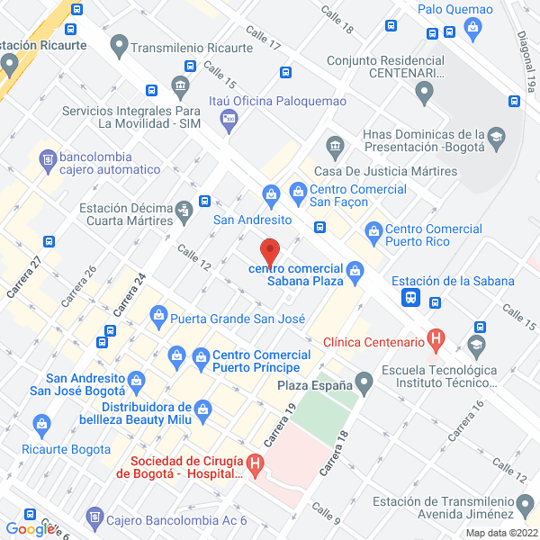 Mapa de Ferretería Y Mecanizados Prada S.A.S.