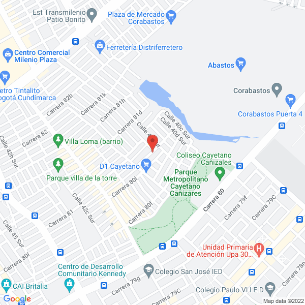 Mapa de Deposito De Materiales Cañizales